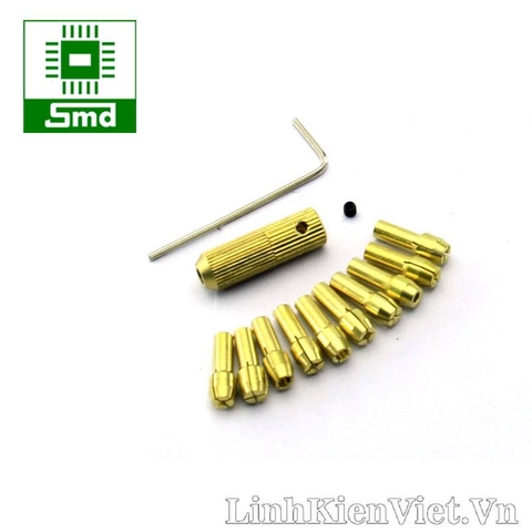 Bộ đầu kẹp mũi khoan 10 cỡ (Trục 3.17mm)