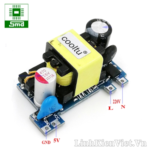 Module nguồn xung mini AC-DC 10W 36x16mm