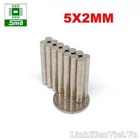 Nam châm đất hiếm 5x2mm