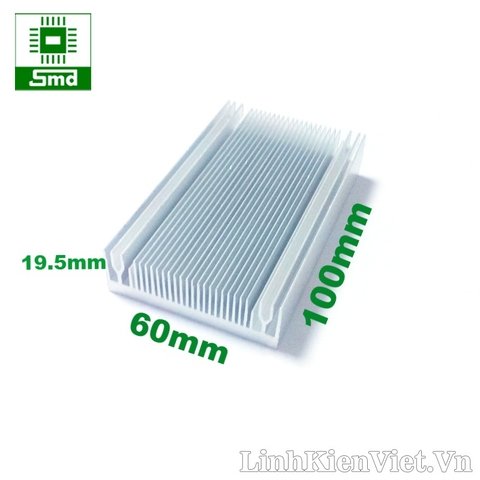 Tản nhiệt 60x19.5x100mm (Màu bạc)