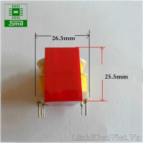 Biến áp 220V-12V (1W-80mA) có chân hàn PCB