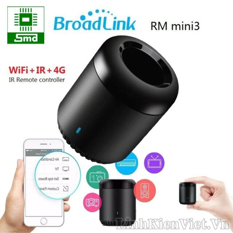 Trung tâm điều khiển nhà thông minh Broadlink RM Mini 3