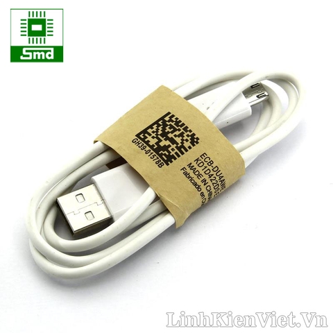 Cáp micro USB 1m màu trắng Samsung