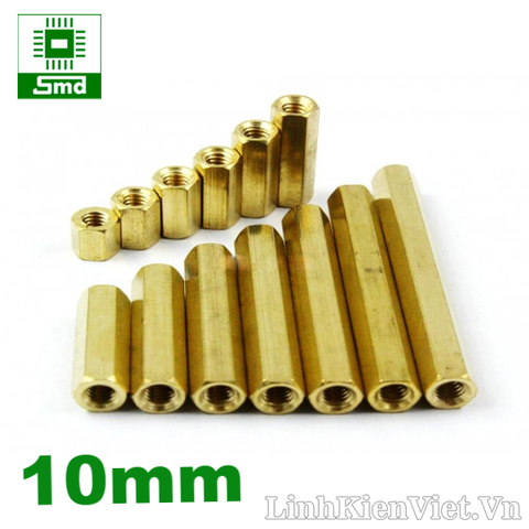 Chân đồng M3 Cái - Cái 10mm