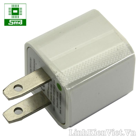Cục sạc USB power adapter 5V-1A màu trắng