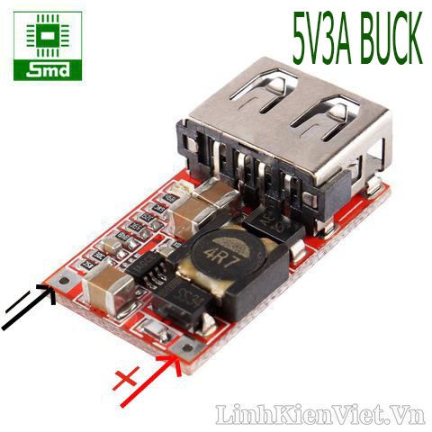 Module sạc dự phòng mini 5V3A (DC-DC buck)