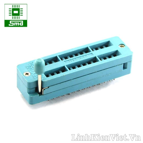 Đế kẹp IC 28P xanh