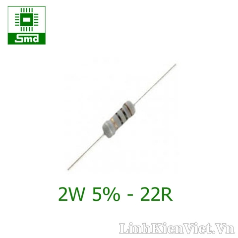 Điện trở công suất 2W 5% - 22R