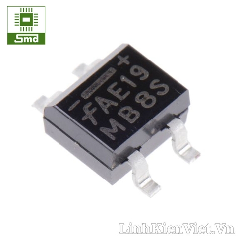 Diode cầu MB8S SMD 0.5A 800V