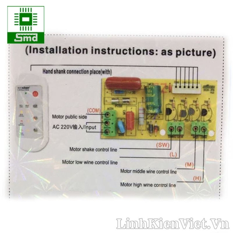 Bộ điều khiển quạt từ xa V1