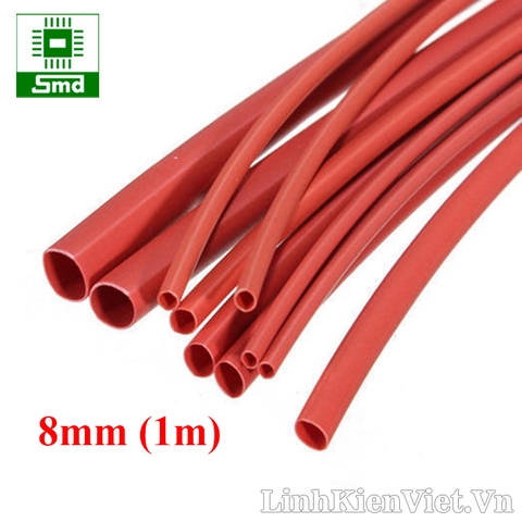 Dây co nhiệt đỏ 8mm (1m)