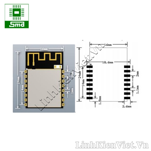 Module Wifi ESP8266 ESP-12F