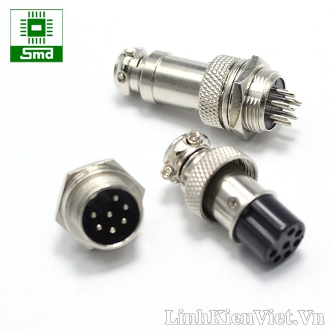 GX16-7P Đầu nối nhanh 7 chân vỏ sắt 16mm