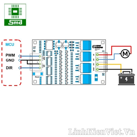 Mạch Điều Khiển Động Cơ DC H-Bridge H