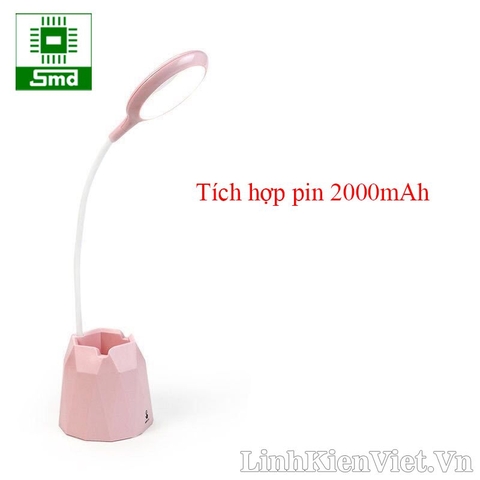 Đèn học để bàn chống cận 3 chế độ sáng (pin 2000mAh- Xanh)