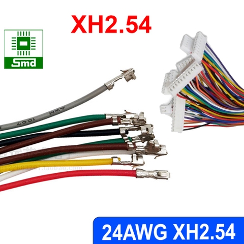 Dây XH2.54 24AWG 0.2 mm bấm sẵn đầu cose