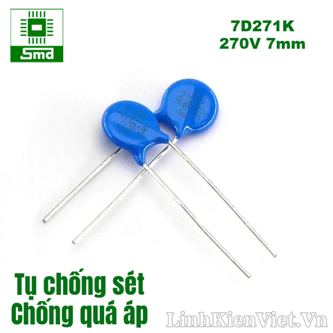 Linh kiện chống quá áp 7D271K 270V(7mm)