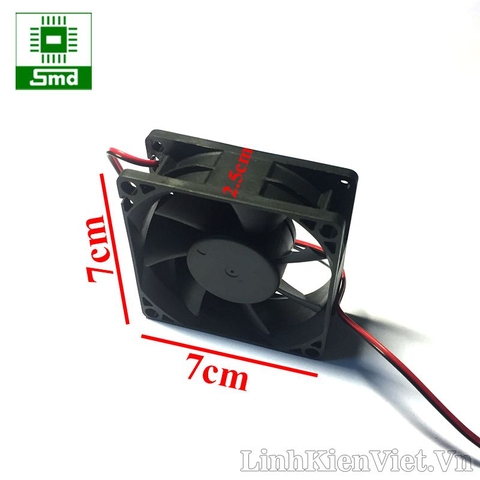 Quạt tản nhiệt 7x7Cm 12V