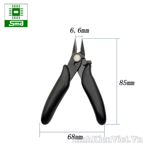 Kìm cắt chân linh kiện mini 90mm - Màu đen