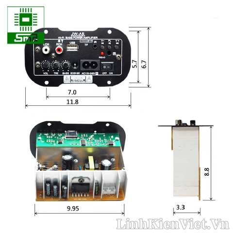 Module Loa USB Crown 220V