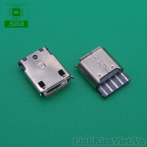 Chân micro USB cái 5P loại hàn dây( Không vỏ nhựa)