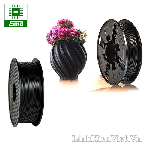 Cuộn nhựa in 3D chất liệu PLA 1.75mm 1kg (Đen - Black)