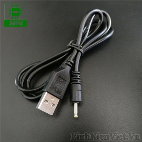 Cáp cấp nguồn USB DC2.5x0.7mm chân nokia 80cm