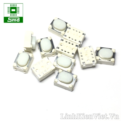 Phím bấm trắng 3x4x2.5mm