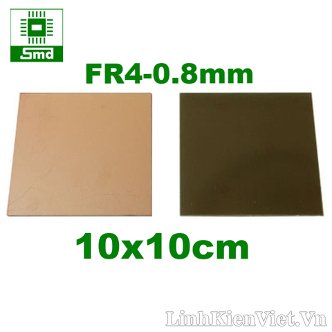 Phíp đồng thủy tinh (FR4-0.8) 10x10cm