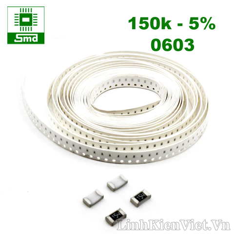 Điện  trở dán 150K - 5% 0603 (50 Con)