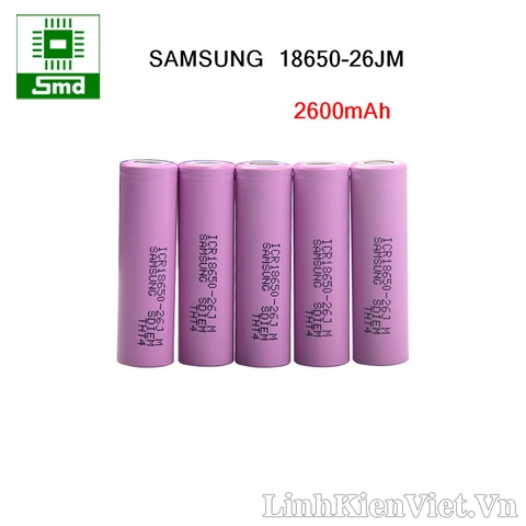 Pin samsung ICR 18650 2600mAh 26JM