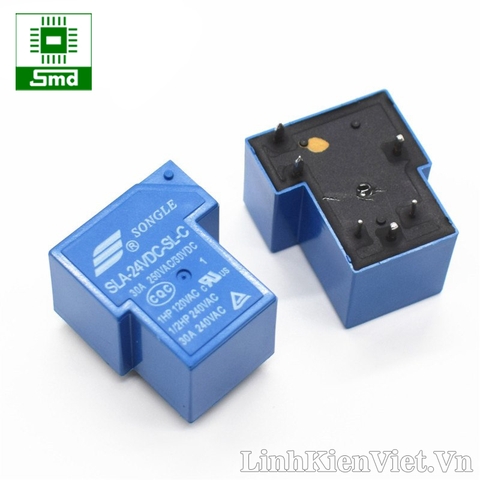 Relay SLA-24VDC-SL-C 24V 30A (6 chân)