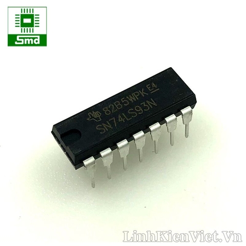 74LS93 DIP-14 Synchronous 4-Bit Binary Counter with Dual Clock