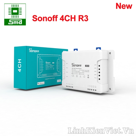 SONOFF 4CH R3 4 kênh Công tắc wifi 10A 4 kênh 220V