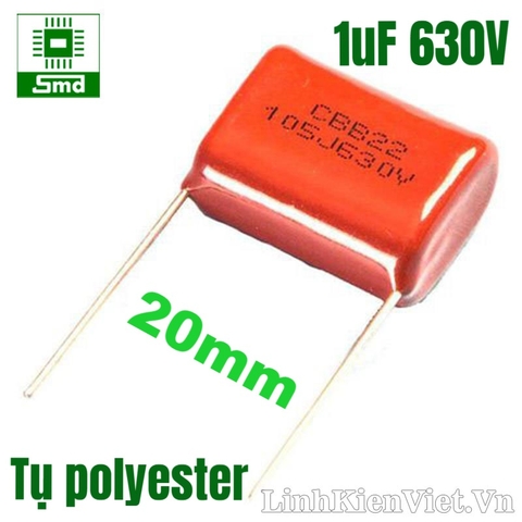 Tụ polyester 105 - 1uF 630V (20mm)