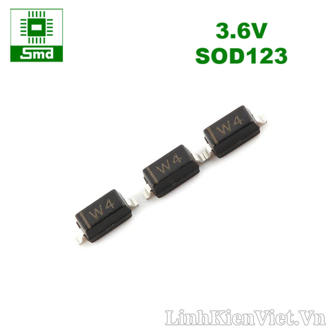 Diode Zener 3V6 BZT52C3V6 SOD123