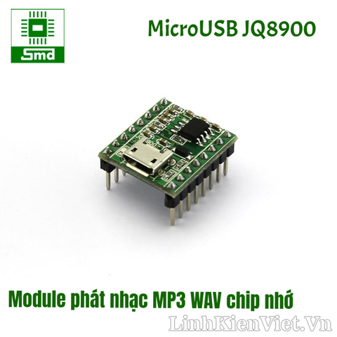 Module phát nhạc MP3 WAV microUSB chip nhớ JQ8900