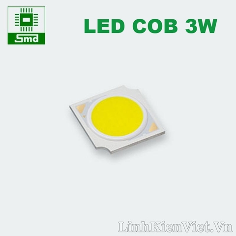 Led COB Vuông 3W 11mm Sáng Trắng