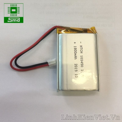 Pin lithium 103450 1800mAh 3.7V