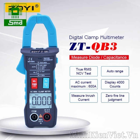 Đồng hồ vạn năng Ampe kìm Zotek Zoyi ZT-QB3