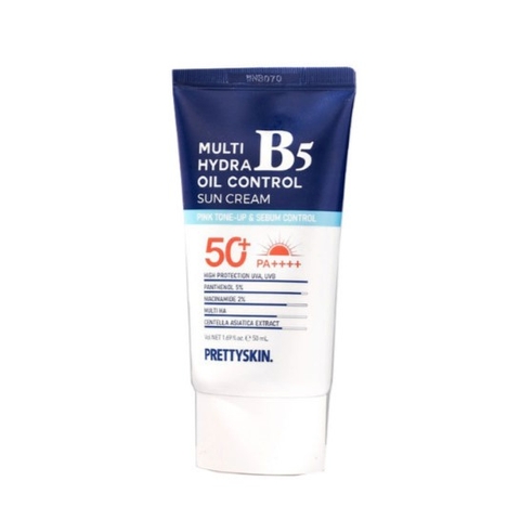 Kem Chống Nắng Kiềm Dầu, Nâng Tone Tự Nhiên Prettyskin Multi Hydra B5 Oil Control Sun Cream SPF50+ PA++++ 50ml