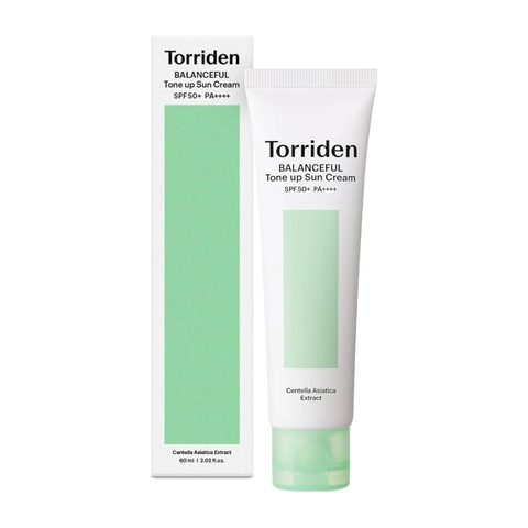 Kem Chống Nắng Nâng Tone Torriden Balanceful Cica Tone Up Sun Cream SPF50+ PA++++ 60ml 