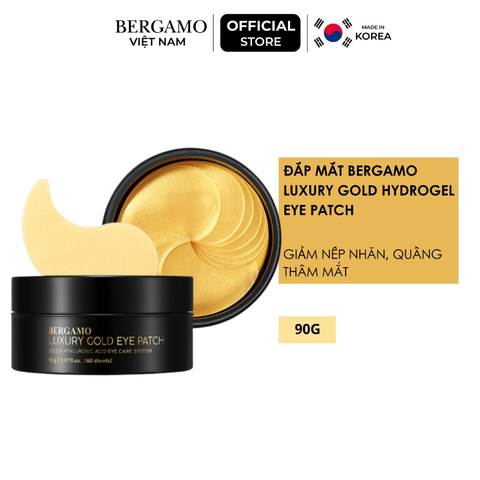 Đắp Mắt Giảm Nếp Nhăn, Quầng Thâm Bergamo Luxury Gold Hydrogel Eye Patch (60PCS) 90G