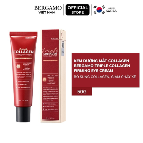 Kem Dưỡng Mắt Collagen Săn Chắc Bergamo Triple Collagen Firming Eye Cream 50g