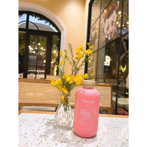 SỮA TẮM DƯỠNG TRẮNG DA VITALYCIL Body Whitening Shower Gel 470ml