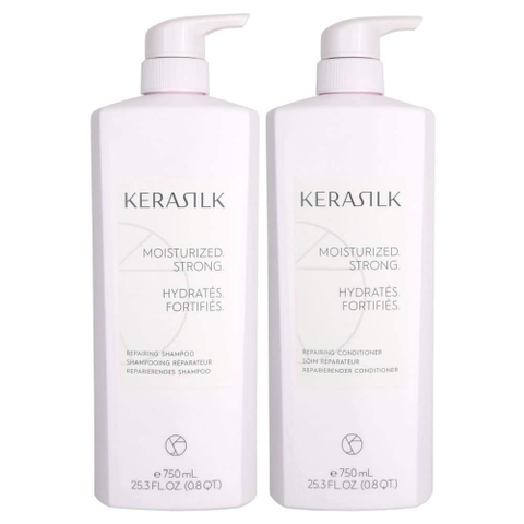 Dầu gội xả Goldwell kerasilk repair phục hồi tóc 250ml - 750ml