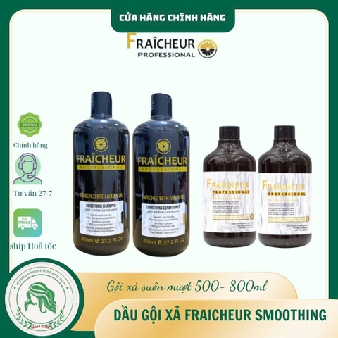 Bộ Dầu Gội Xả Siêu Mượt Fraicheur Smoothing Shampoo & Conditioner 500ml - 800ml