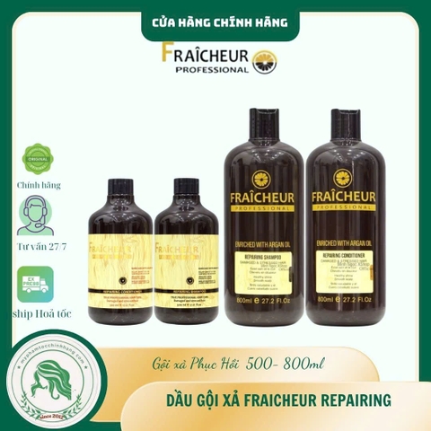 Bộ Dầu Gội Xả Phục Hồi Fraicheur Repair Shampoo & Conditioner 500ml - 800ml
