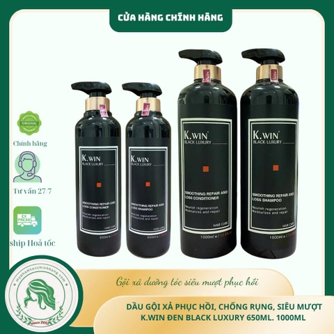 Bộ Dầu Gội Xả Kwin Luxury Black Shampoo & Conditioner
