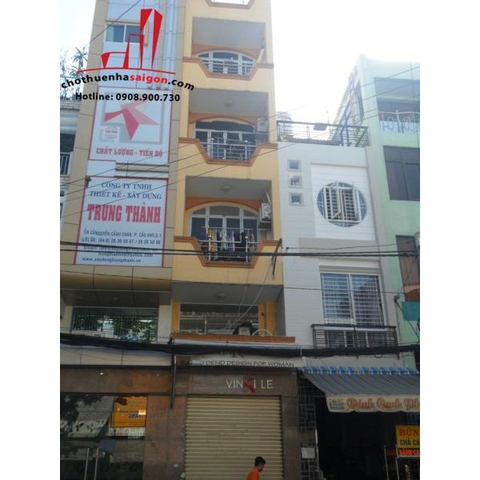 cho thuê nhà nguyên căn mặt tiền đường nguyễn cảnh chân, quận 1